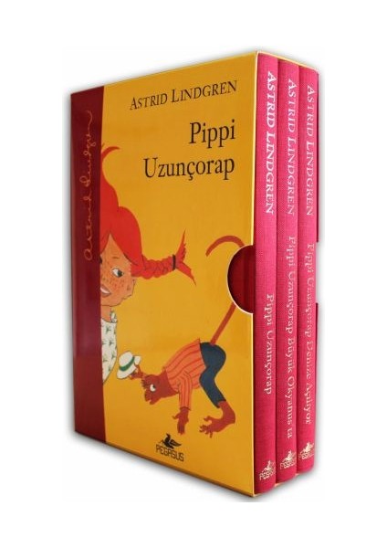 Pippi Uzunçorap Serisi Kutulu Özel Set (3 Kitap - Ciltli)