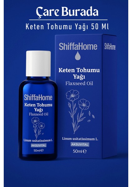 Keten Tohumu Yağı 50 ml (Dahilen Kullanıma Uygun)