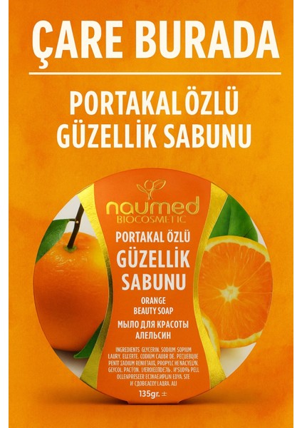 Naumed Biocosmetic - Portakal Özlü Güzellik Sabunu