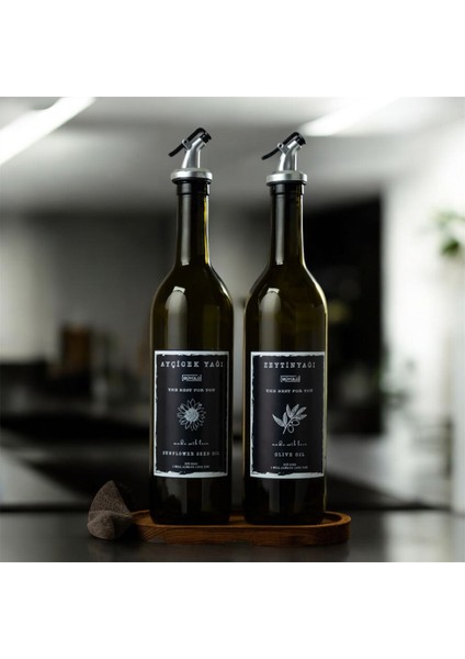 Stantsız Amber 2’li Cam 750ML Zeytinyağı Sıvıyağ Ayçiçek Yağı Şişesi Yağlık Yağdanlıkı fiyatları