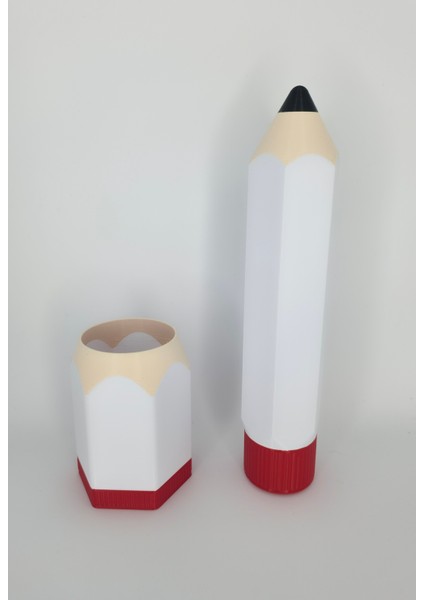 Kalem Kutusu Kalemlik Takımı – Hexa Kalemlik ve Kalem Kutusu 5X5X22CM Altıgen Kalem Kutusu- 6X6X9 cm Kalemlik indirimleri