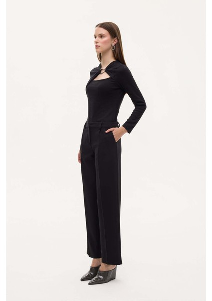 Kanvas Siyah Kadın Pantolon PNT00911 fırsatları