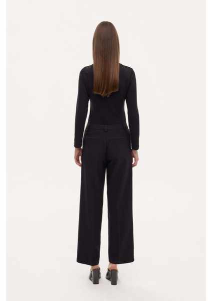 Kanvas Siyah Kadın Pantolon PNT00911 indirimleri