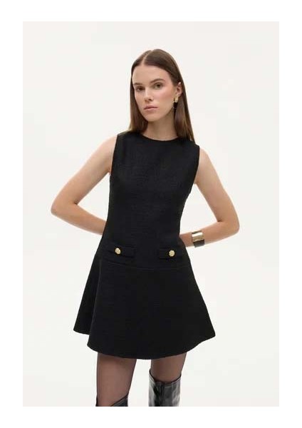 Siyah Kadın Elbise ELB00928