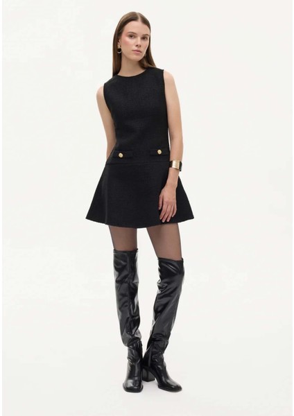 Siyah Kadın Elbise ELB00928 modelleri