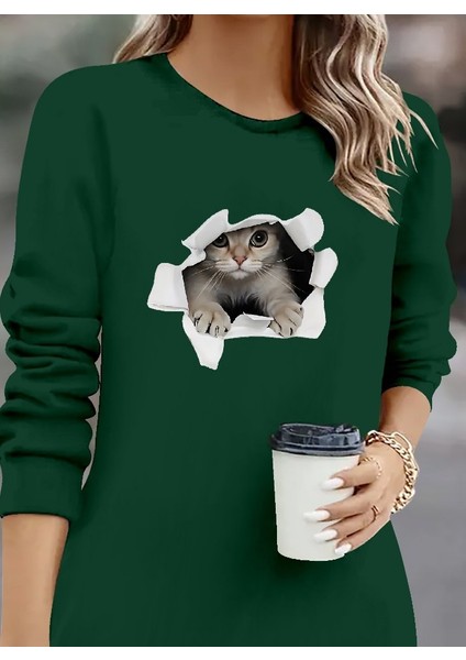 Kadın Uzun Kollu Bisiklet Yaka Kısa Viskon Iki Iplik Elbise fiyatları