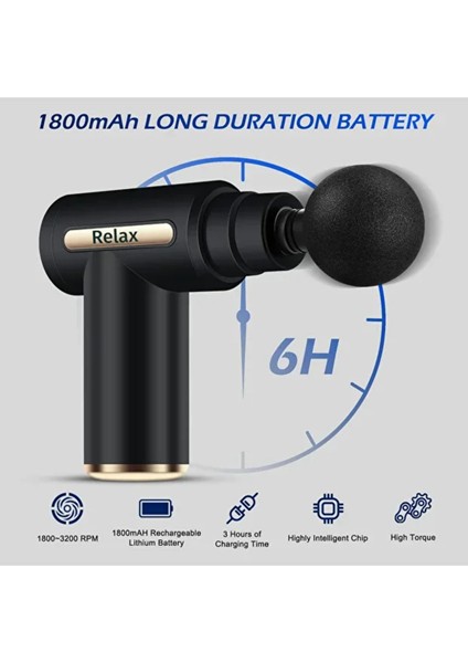 6 Kademeli Boyun Bel Sırt Bacak Ayak Masajı Mini Masaj Tabancası fiyatları