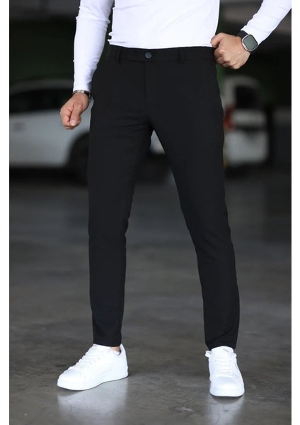 Erkek Düz Kesim Bilek Boy Kumaş Pantolon