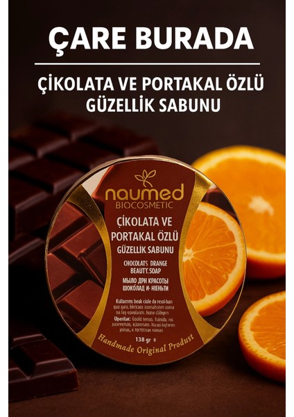 Naumed Biocosmetic - Çikolata & Portakal Özlü Güzellik Sabunu
