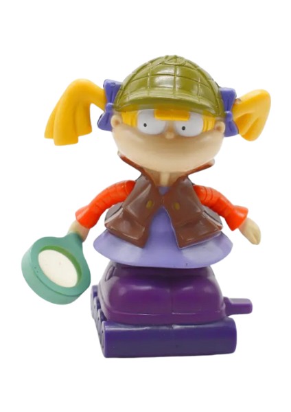 1998 Burger King Shirley Lock Holmes Rugrats Dedektif Angelica Figürü Kurmalı Oyuncak fırsatları