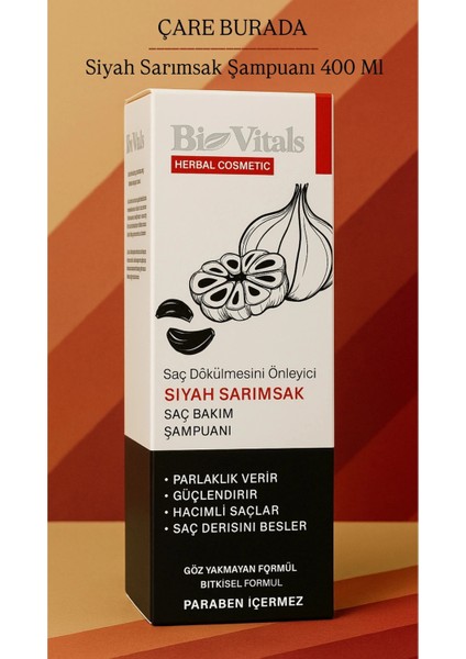 Biovitals - Önleyici Siyah Sarımsak Şampuanı 400 ml