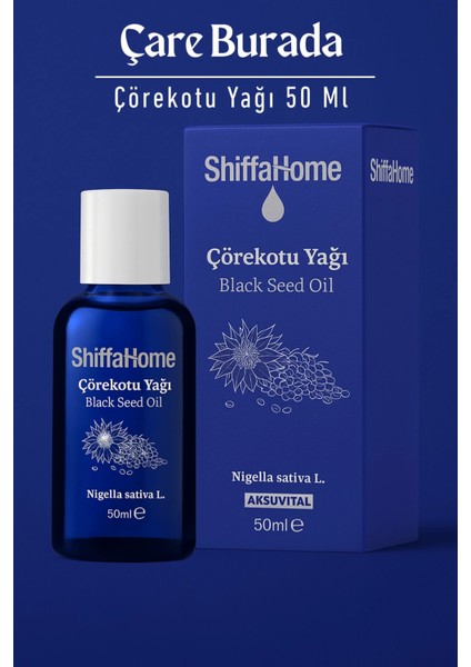 Çörekotu Yağı 50 ml (Dahilen Kullanıma Uygun)