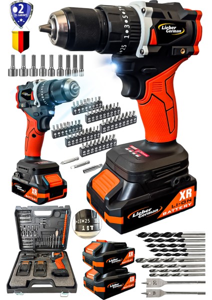 Teknoloji 21 V Darbeli Kömürsüz Bl Motor 82 Parça Akülü Şarjlı Darbeli Vidalama Matkap fiyatları