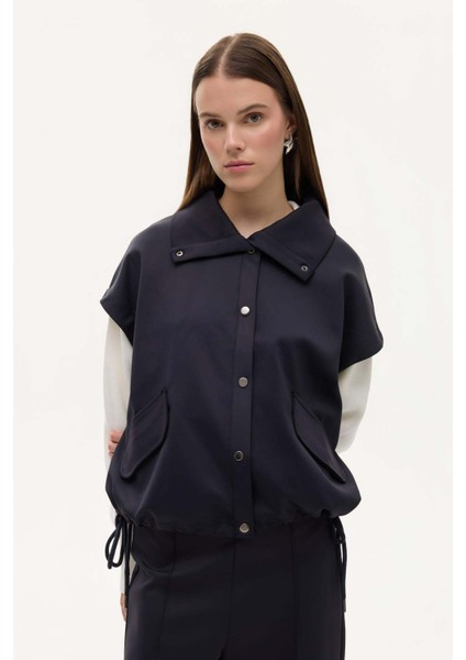 Siyah Kadın Yelek YLK00792