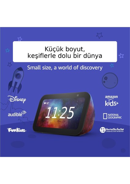 Show 5 Kids (2025 Model) | Alexa’lı Akıllı Çocuk Asistanı| 1 Yıl Amazon Kids+ Aboneliği Dahil