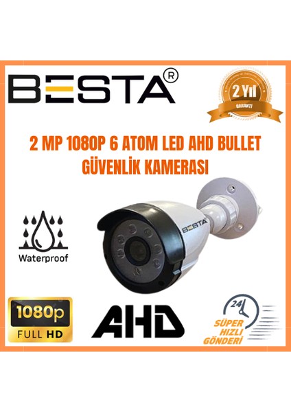 2 Mp 1080P 2 Iç Mekan 2 Dış Mekan 4 Kameralı Ahd Güvenlik Seti fiyatları