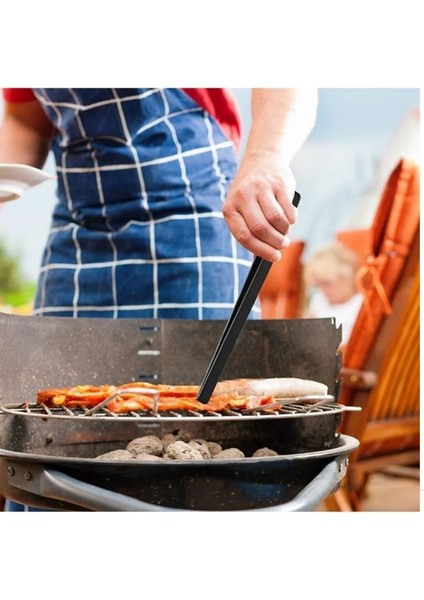 Siyah Silikon Maşa 29 cm Yapışmaz Çizmez Silikon Mutfak Maşası Isıya Dayanıklı Barbekü Tava Izgara fırsatları