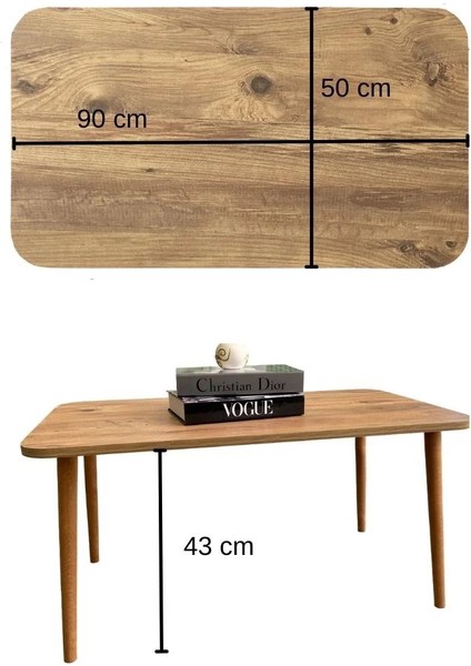 Orta Sehpa Dikdörtgen Sehpa Salon Sehpa Ahsap Ayak Sehpa Salon Masa 90X50 modelleri