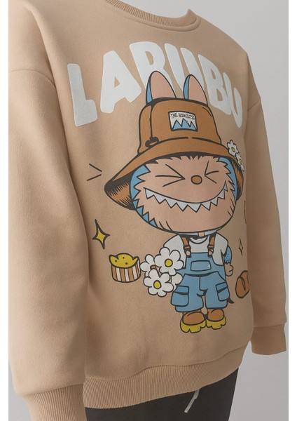 Çocuk Eşofman Takımı | Baskılı Sweatshirt & Alt Jogger | Erkek / Kız Çocuk Spor Takım fırsatları