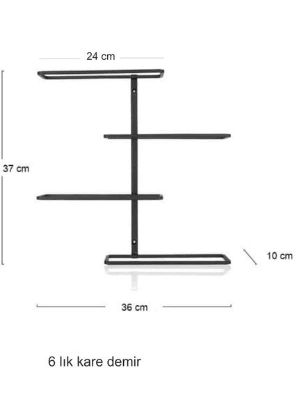 Metal Şarap Rafı | 4 Şişe Kapasiteli | Duvar Şaraplık | Modern Şarap Depolama indirimleri