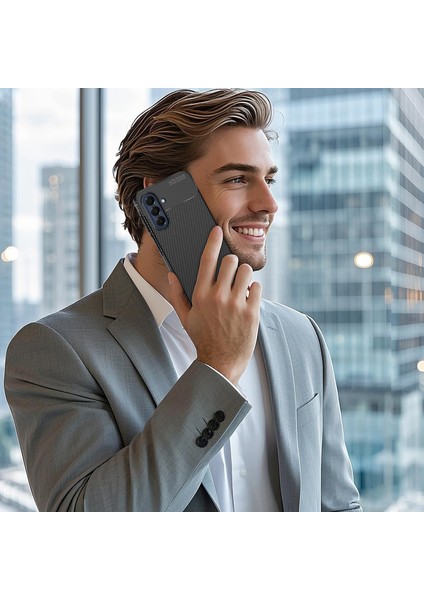 Samsung Galaxy S25 Fe Kılıf Kamera Korumalı Karbon Desenli Uzun Ömürlü Renk Atmaz Koruyucu Silikon + Ekran Koruyucu Cam Set 2in1 fırsatları