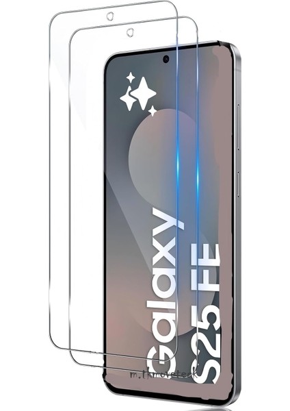Samsung Galaxy S25 Fe Ekran Koruyucu Kırılmaz Cam 9h Temperli Ekran Camı Şeffaf Passifik