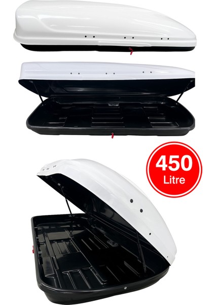 Araç Üstü Port Bagaj – 450 Lt Beyaz