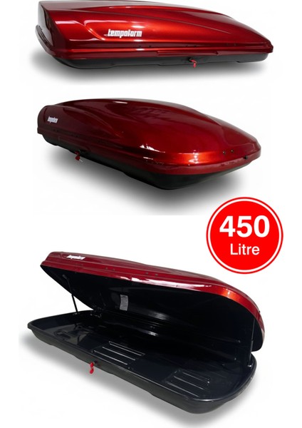 Araç Üstü Port Bagaj – 450 Lt Kırmızı