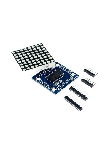 8x8 Dot Matrix Kartı - Peşpeşe Takılabilir, MAX7219 modelleri