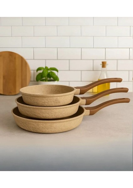 3 Döküm Tava ( 18 CM-22CM-26 cm )