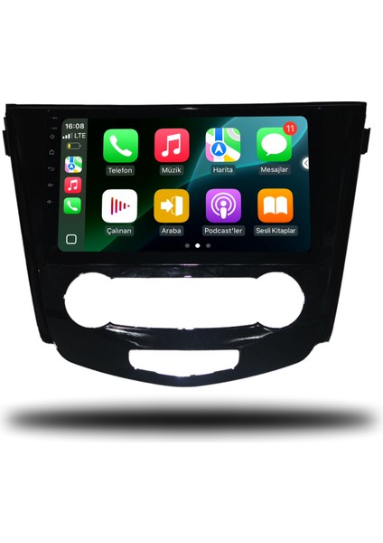Caros Nissan Qashqai 2014-2021 Manuel Klima Uyumlu Android Multimedya 4gb Ram 64GB Hafıza modelleri