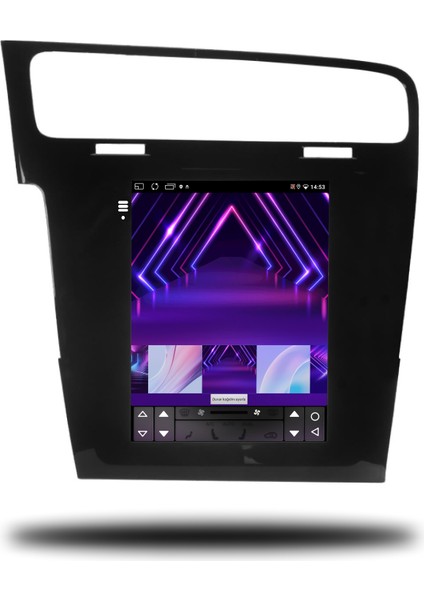 Caros Vw Golf 7 Tesla 2013-2021 Uyumlu Android Carplay Multimedya 4gb Ram 64GB Hafıza
