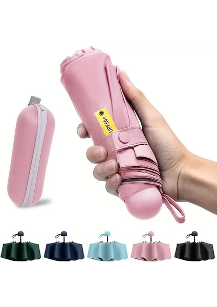 Mini Cep Boy Lüx Şemsiye Uv Korumalı Pembe Mini Şemsiye fiyatları