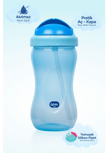 Mavi 350 ml Pipetli Şık Bardak, Günlük Kullanıma Uygun ve Ergonomik Tasarım modelleri