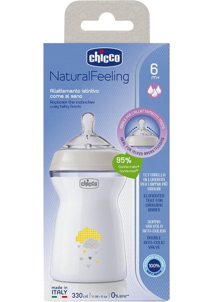 Bebekler Için 330 ml Doğal Pp Biberon 6 Ay ve Üzeri Kullanıma Uygun modelleri