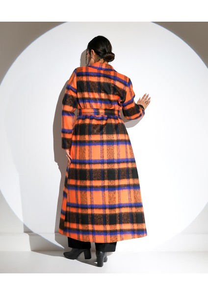 Yün Karışımlı Tam Boy Astarlı Uzun Kaban