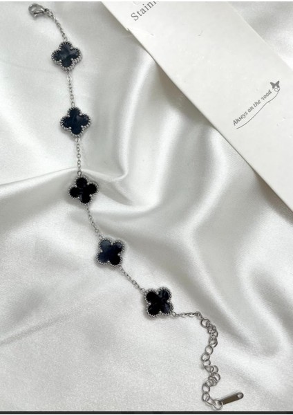 Yonca Detay Paslanmaz Çelik Zarif Bileklik