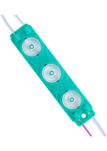 12 Volt 1.5 Watt Yeşil 2835 73 x 16 mm IP65 195 – 210 Lümen 170 Derece Modül LED fiyatları