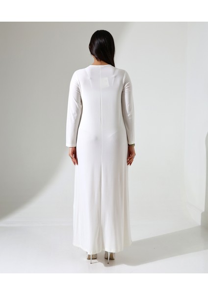 Büyük Beden Esnek Uzun Elbise