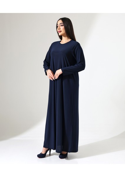 Büyük Beden Esnek Uzun Elbise