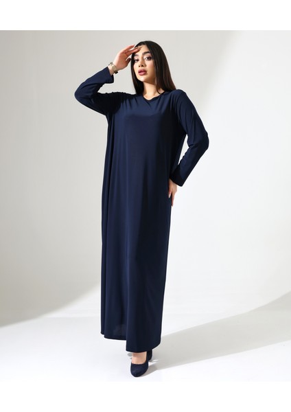 Büyük Beden Esnek Uzun Elbise
