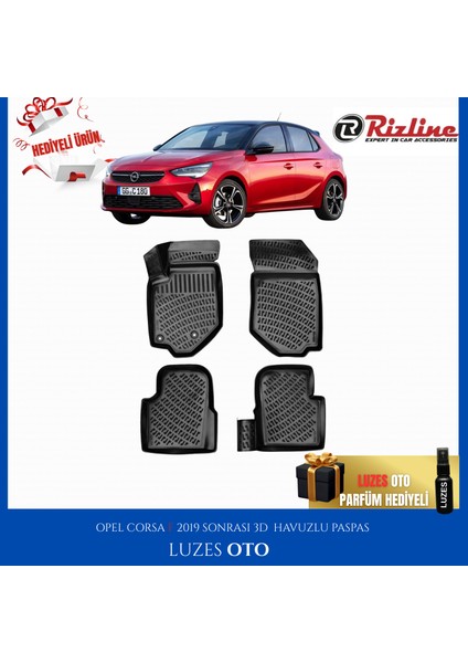 Opel Corsa F 3D Havuzlu Paspas 2024