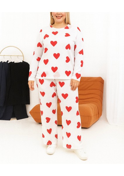 %100 Pamuklu Penye Kumaş Rahat Büyük Beden Pijama Takımı Kaliteli ve Şık Tasarım