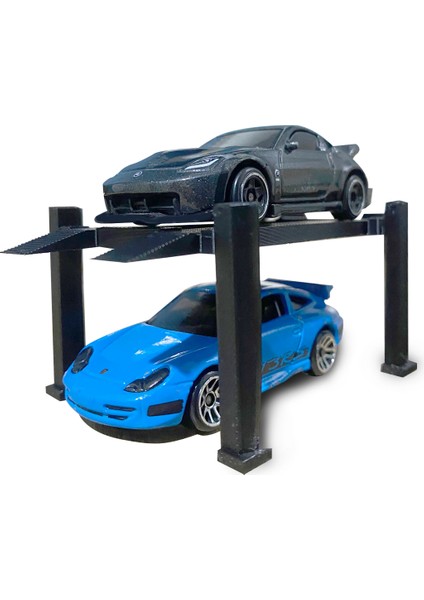 1:64 Araç Hobi Garajı Diecast Dioroma Araç Lifti Model Araçlar