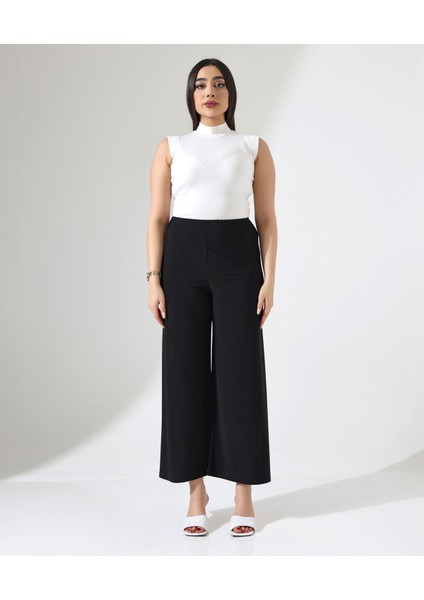 Büyük Beden Esnek Beli Lastikli Pantolon