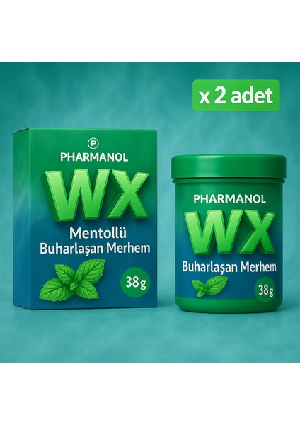 Buharlaşan Mentollü ve Okaliptus Krem Wx Viks 38GRAM x 2ADET