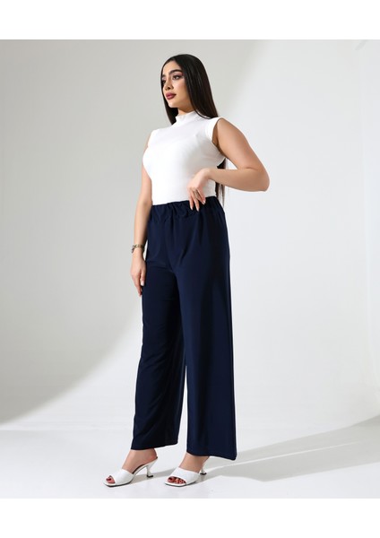 Büyük Beden Esnek Beli Lastikli Pantolon modelleri