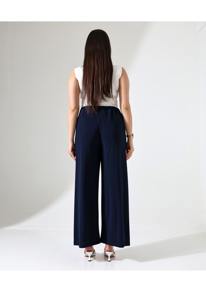 Büyük Beden Esnek Beli Lastikli Pantolon