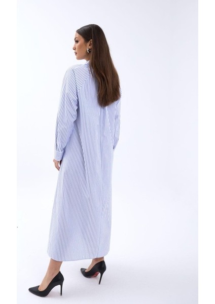 5857 Elbise-Washington Çizgili modelleri