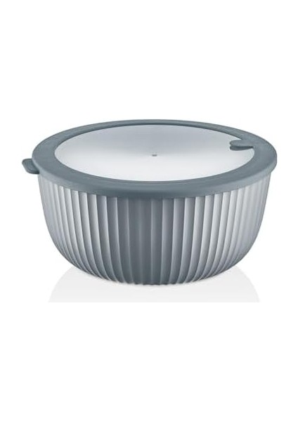 4 Lü Sızdırmaz & Hava Geçirmez Kase Seti - 4200ML, 2600ML, 1300ML, 500ML | Bpa Içermez | Mikrodalga & Bulaşık Makinesine Uygun (Gri) fiyatları